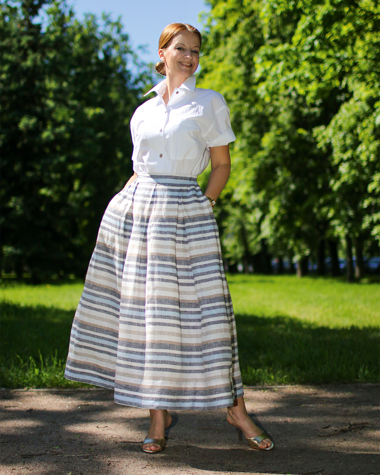 Юбка изо льна 532-072 6 s